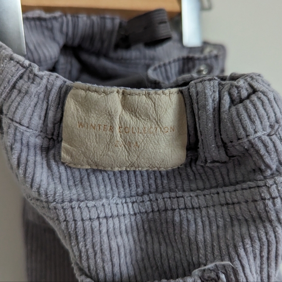 Zara baby Corduroy pants winter collection silver grey, 18-24 months - Picture 3 of 15